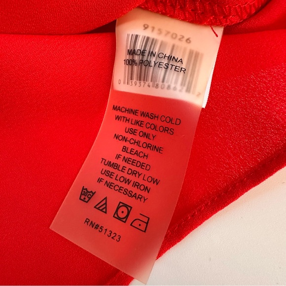 Vince Camuto Women’s Sleeveless Red Tank Size XS NWT Style# 9157026 - Picture 7 of 10